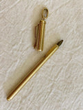 Vintage 18k Gold Pen Charm