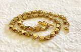 14k Yellow Gold Heart Chain Bracelet/Anklet