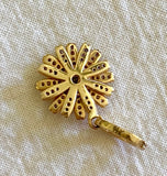 Petite 14k Gold And Diamond Flower Charm