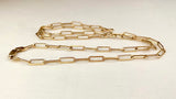 Classic Gold Paperclip Chain