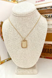 14K Gold and Lucite Charm with Floating Diamond