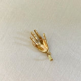 Unique Gold Florentine Finish Hand Charm
