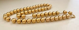 Chic 80's 14K Gold Ball Necklace