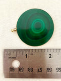 Vintage Large Green Malachite Pendant