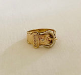 Great 80's 14K Buckle Ring