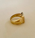 Great 80's 14K Buckle Ring