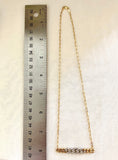 18K Cuban Link Diamond Broach Conversion Necklace