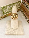 Great 80's Knotted Rope Design Ring