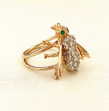 Stunning Diamond Bumblebee Ring