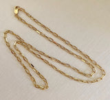 14K Gold Chip Clip Chain