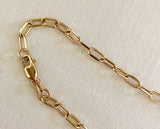 14K Gold Chip Clip Chain