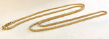 Long and Heavy 30" 14K Gold Franco Style Chain