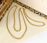 Long and Heavy 30" 14K Gold Franco Style Chain