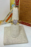 Gold and Diamond Encrusted Heart Ring
