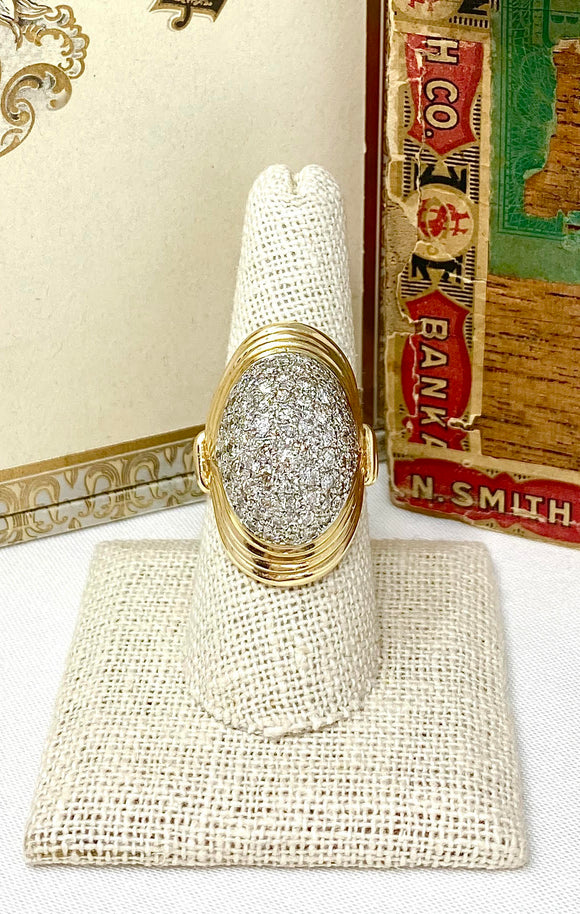 Bold and Stunning  Diamond Statement Ring