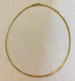 Double Sided 14K Vintage Omega Chain Collar