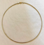 Double Sided 14K Vintage Omega Chain Collar